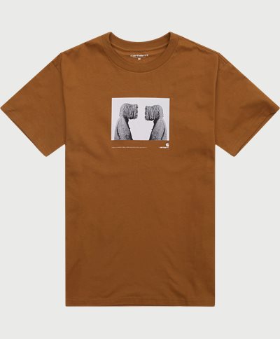 Carhartt WIP T-shirts S/S COLD I030986 Brown